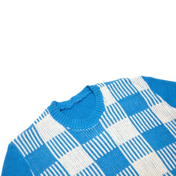 Sundazed (Austria) Structured Jacquard, Checkerboard, Mid-Century - Picture 5 of 6